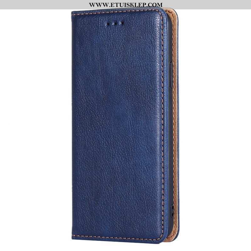 Etui Na Telefon do Xiaomi Redmi Note 12 5G Etui Folio Przeszycia Ze Sztucznej Skóry